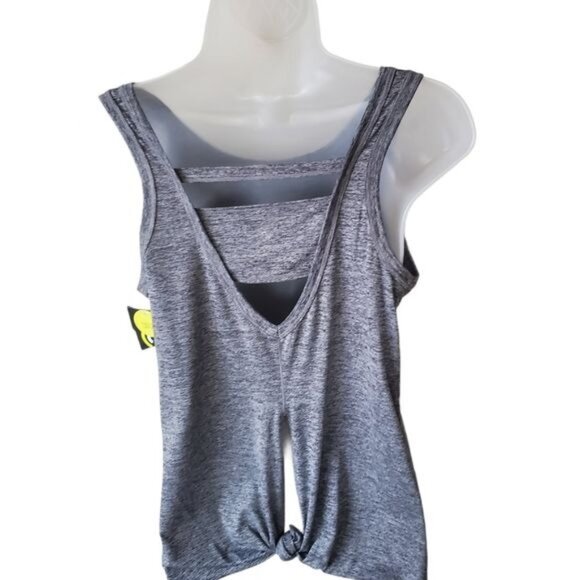 CHAMPION Womens Tank Top Small Cloud‎ Knit Heather Gray Fitness Athletic Workout - Picture 7 of 10